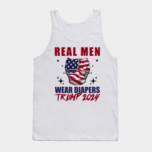 Real-Men-Wear-Diapers-Trump-2024 Tank Top